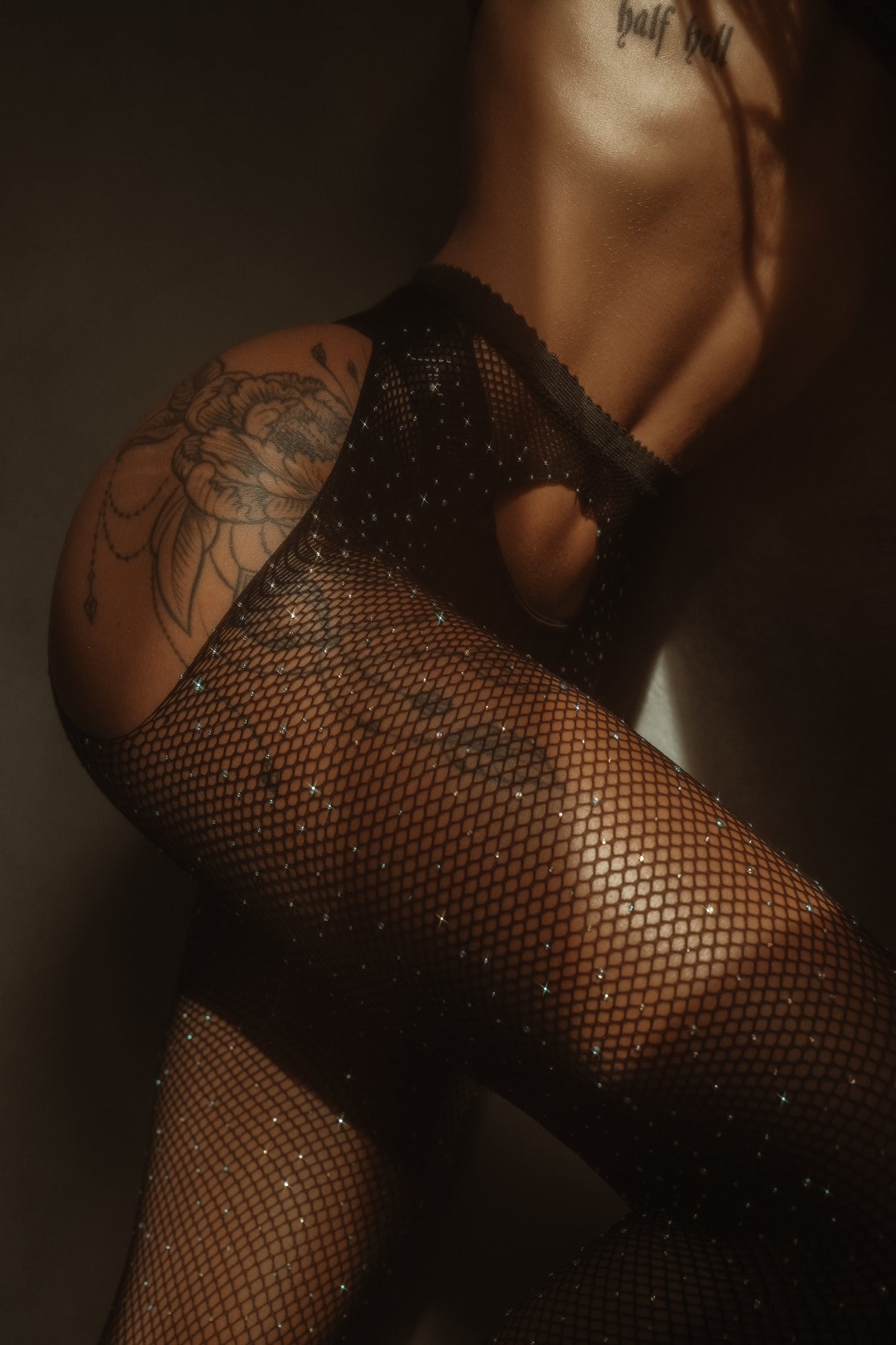 Mesh tights with crystals Shine Bright